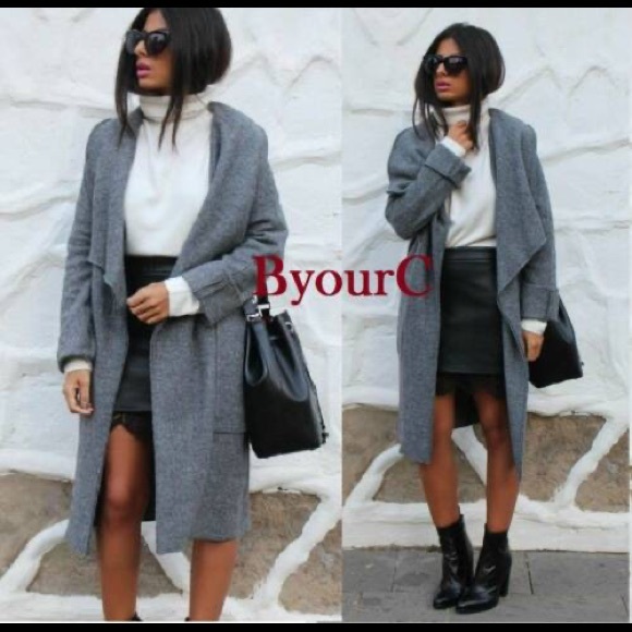 Zara Waterfall Double Face Wool Coat XS - Picture 3 of 4